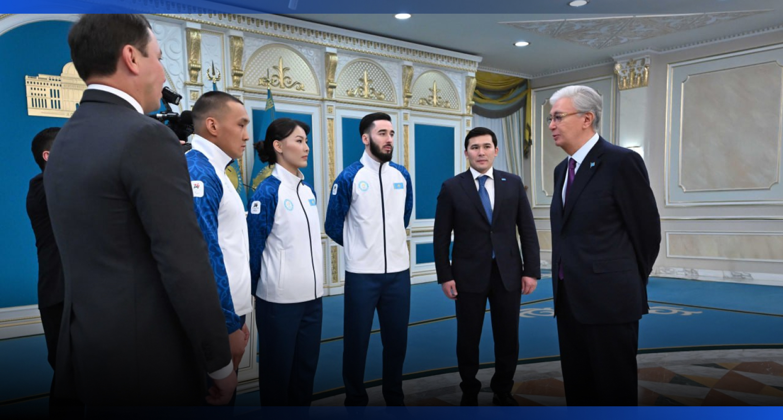 Image for Президент вручил Государственный флаг знаменосцам олимпийской и паралимпийской сборных Казахстана